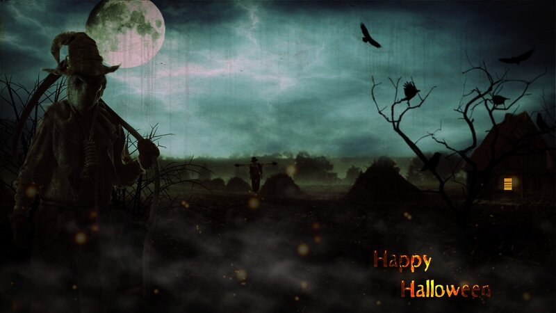 Scarecrow in Field — Dark Green