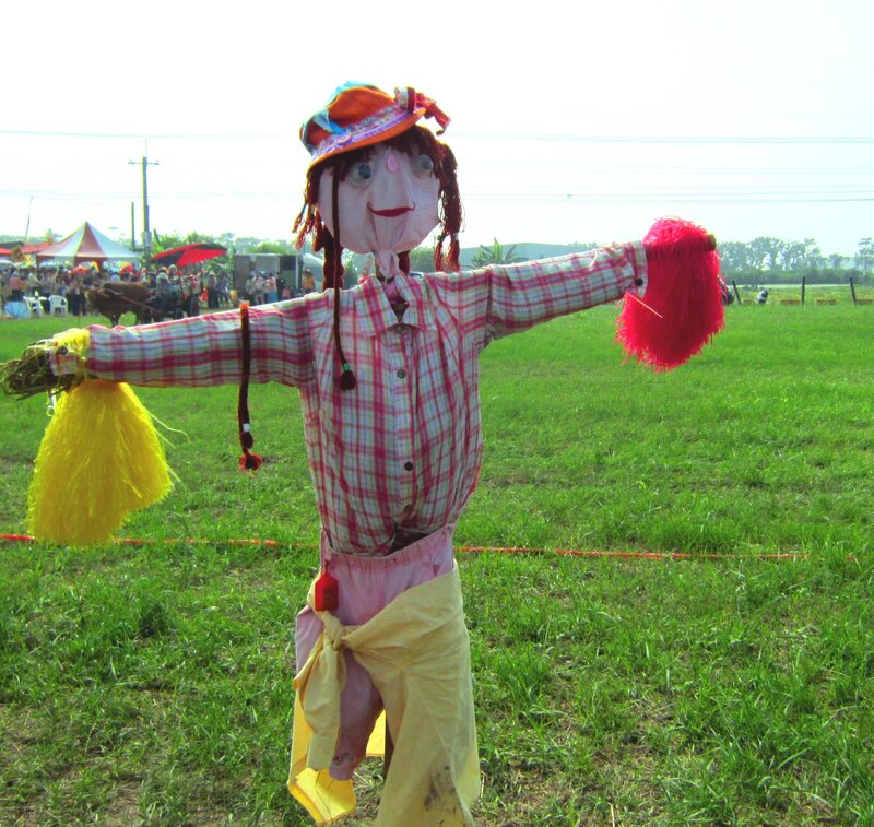 Scarecrow in Field — Green