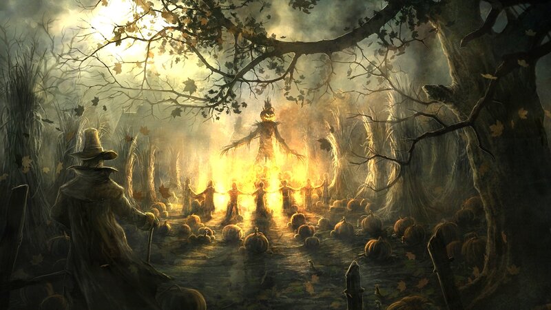 Scarecrow in Swamp