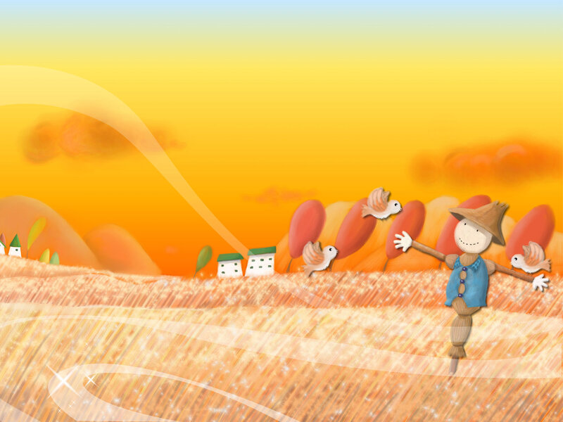 Scarecrow in Wheat Field