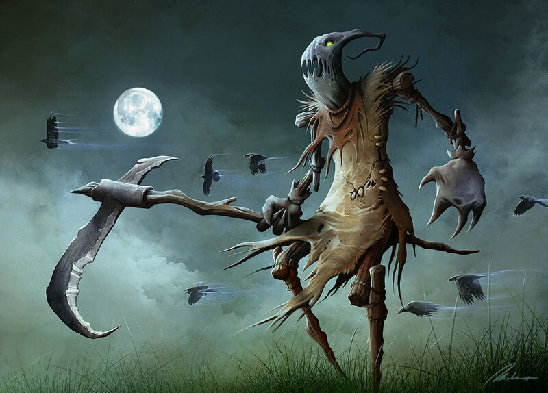 Scarecrow Monster — Green