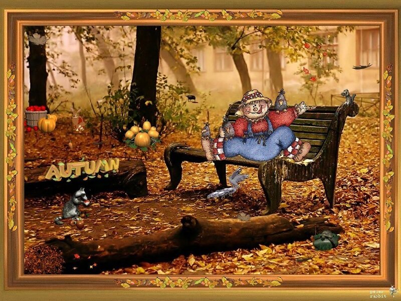 Scarecrow on Bench