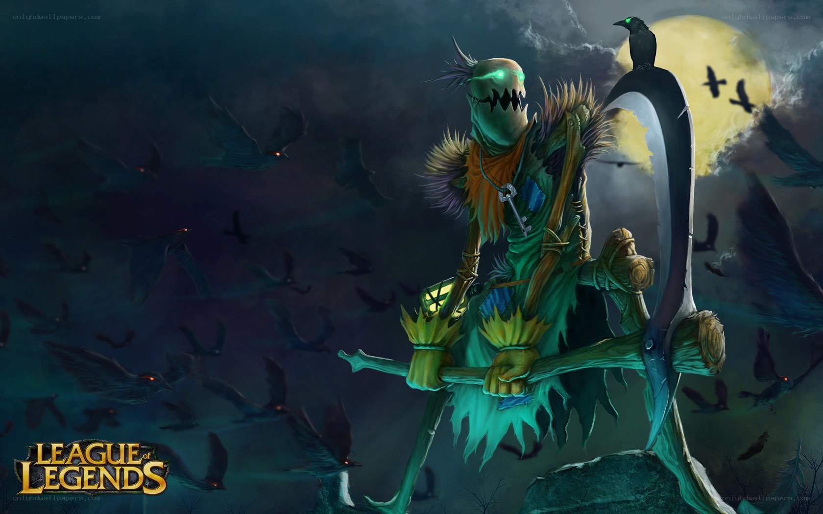 Scarecrow with a scythe
