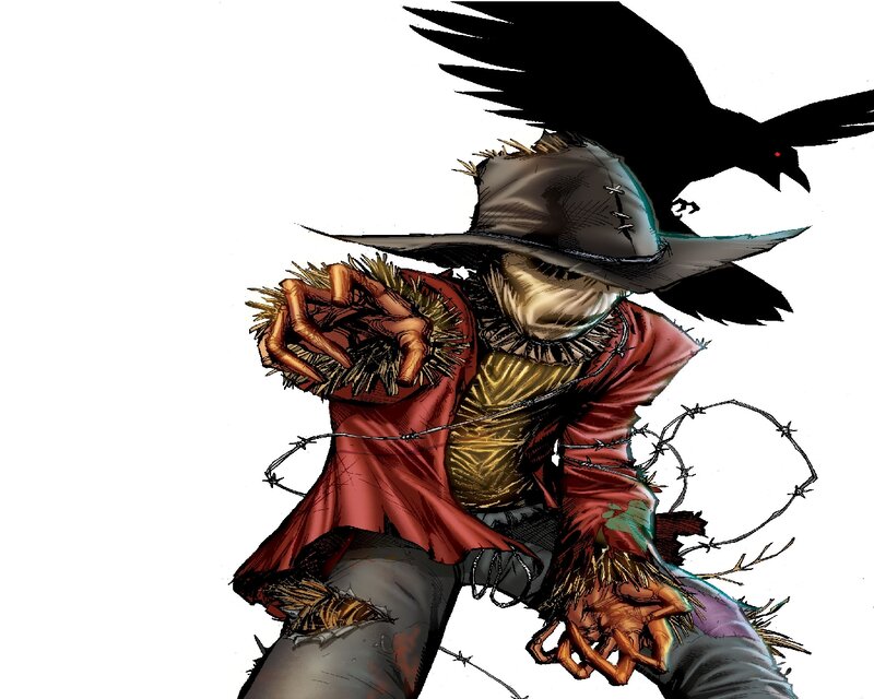 Scarecrow with Crow