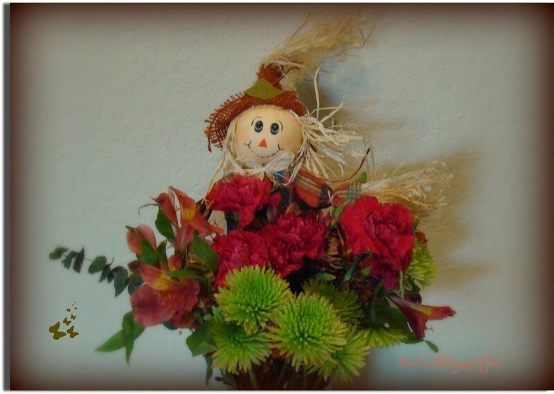 Scarecrow with Flowers