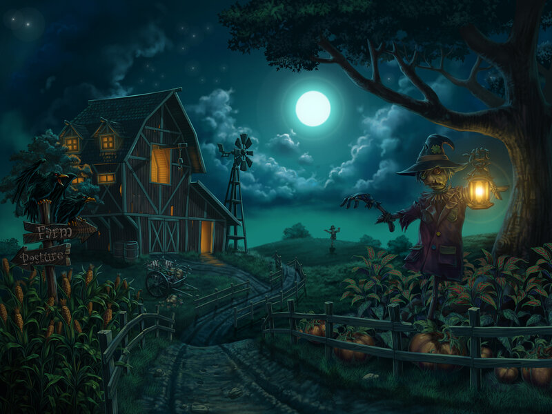 Scarecrow with Lantern