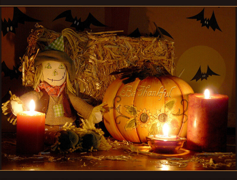 Scarecrow with Pumpkin