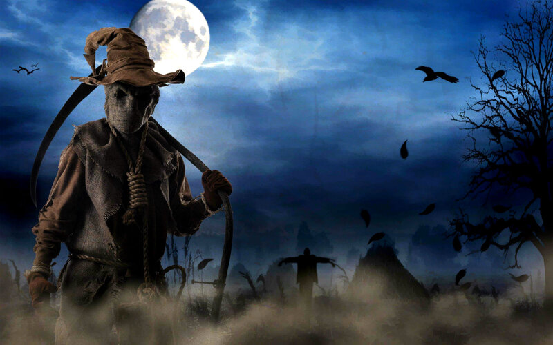 Scarecrow with Scythe — Blue