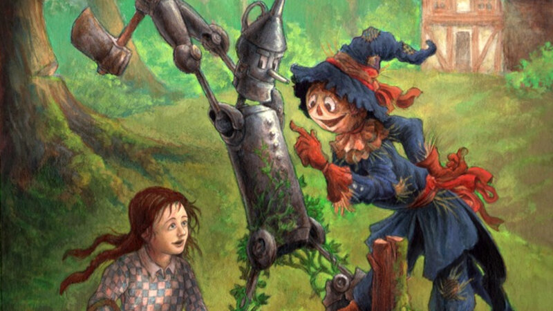 Scarecrow with Tin Man