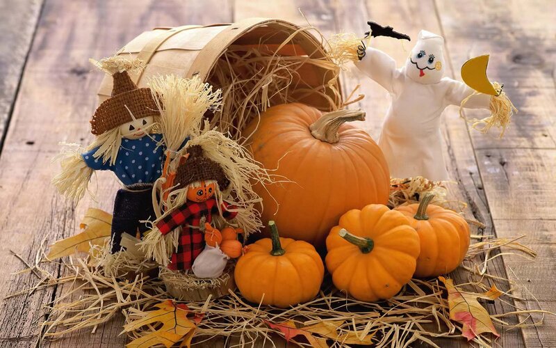 Scarecrows and Pumpkins