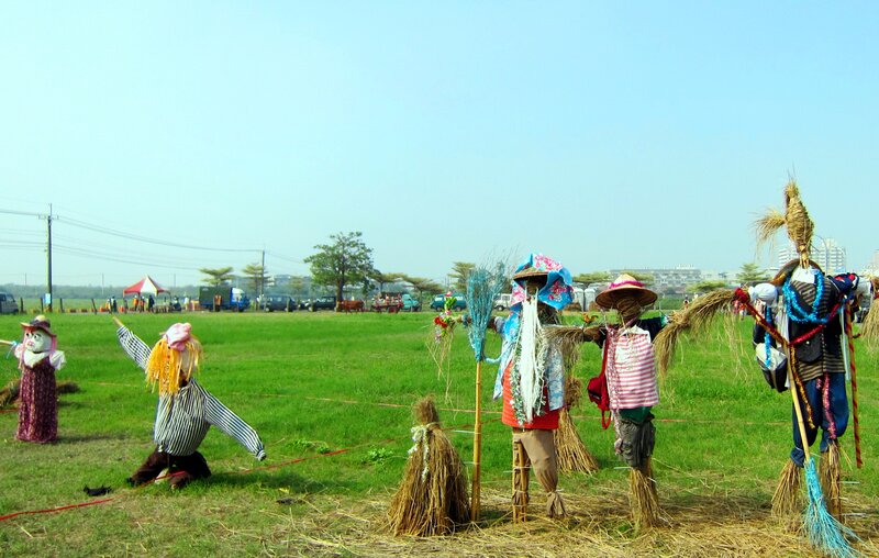Scarecrows in a Field
