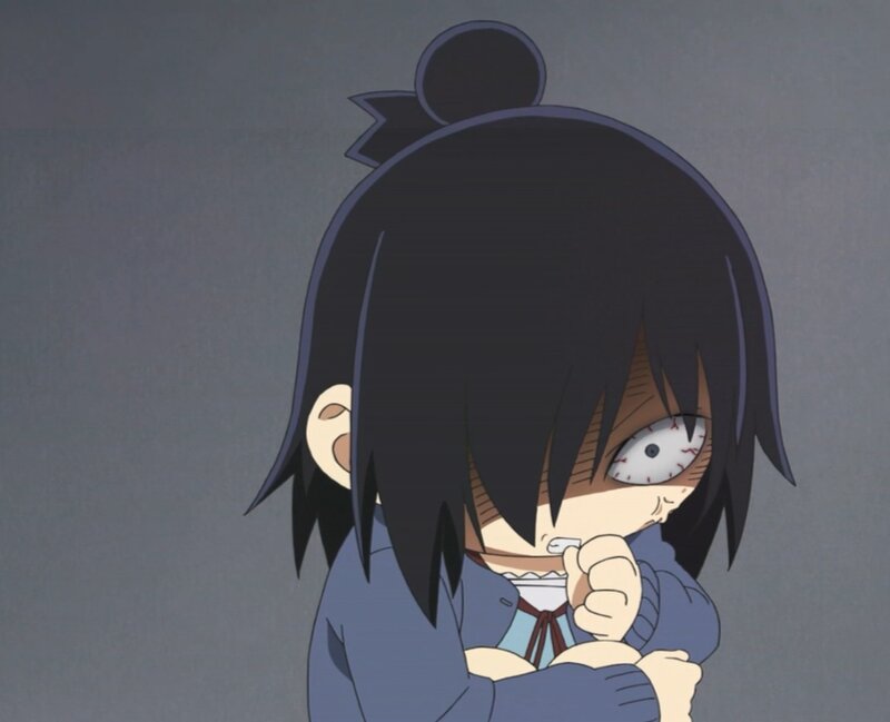 scared anime character