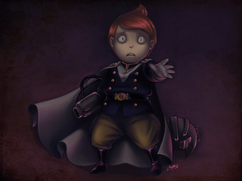 scared boy in uniform