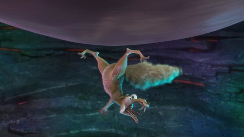 Scared squirrel falling