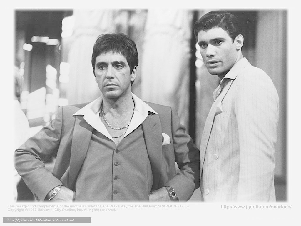 Scarface movie still with Al Pacino