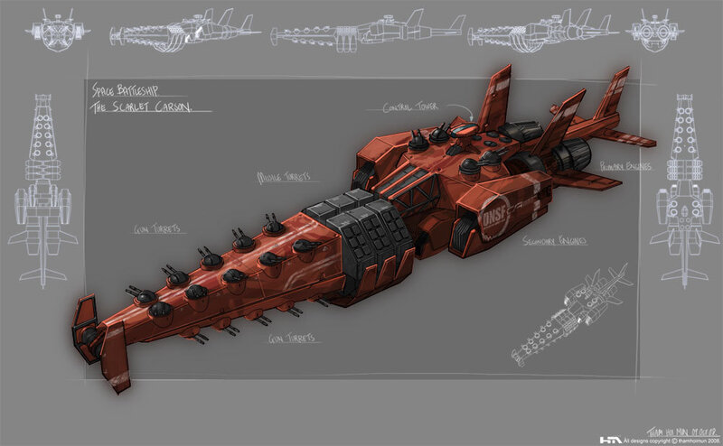 Scarlet Carson battleship concept