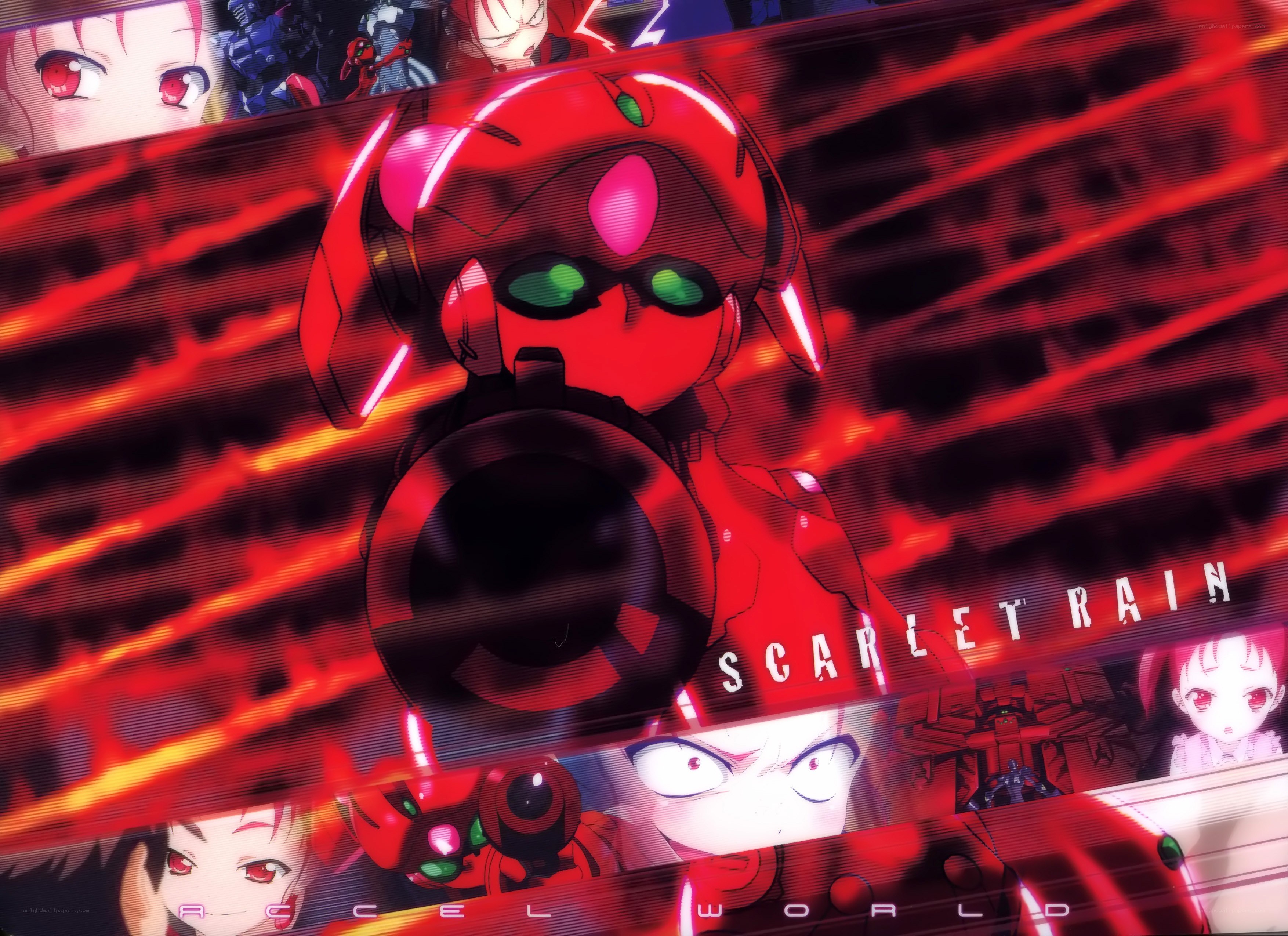 Scarlet Rain anime collage