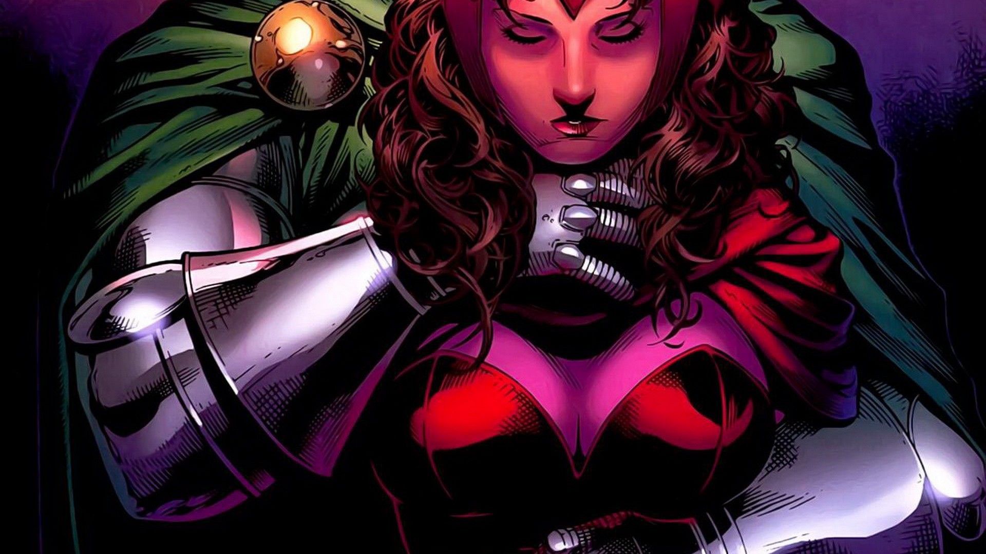Scarlet Witch in armor