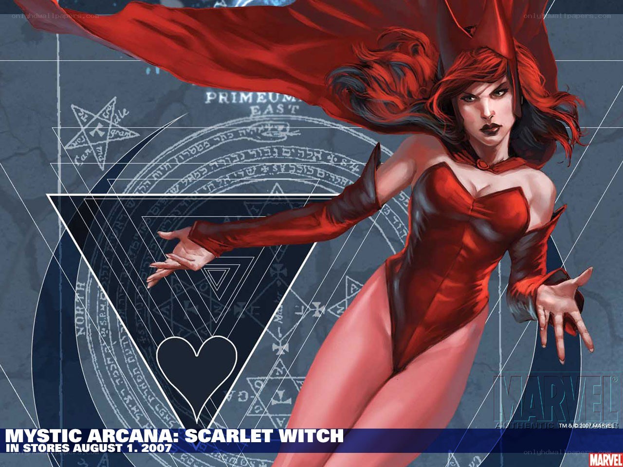 Scarlet Witch in red costume