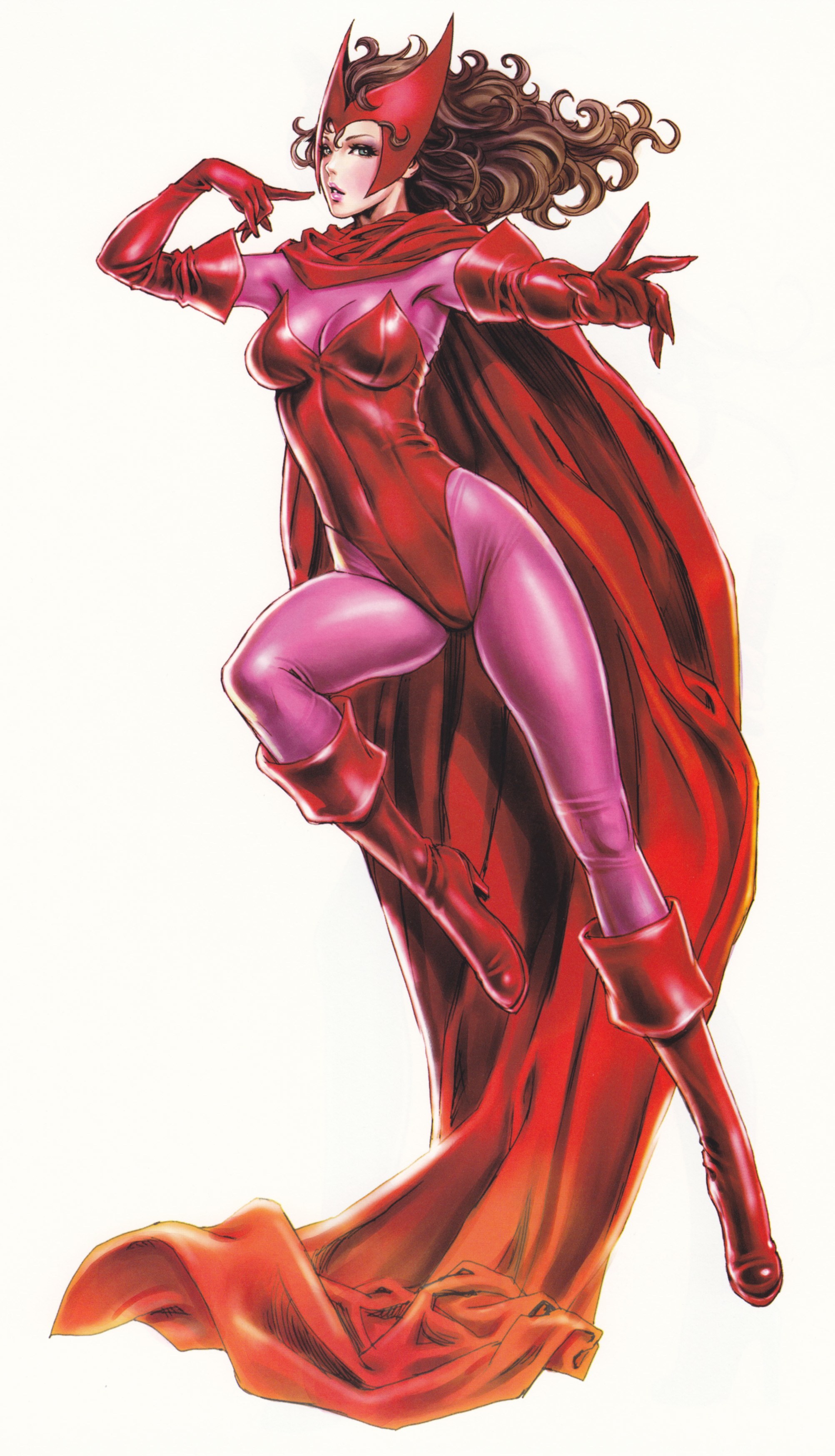 Scarlet Witch in red costume
