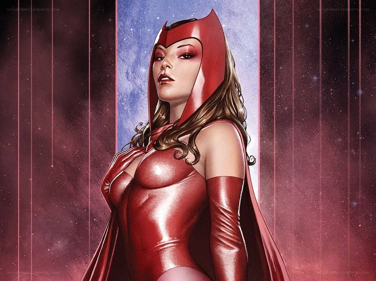 Scarlet Witch in red suit