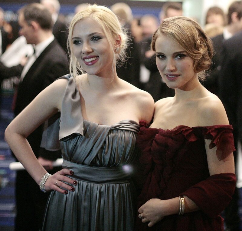 Scarlett Johansson and Natalie Portman at event