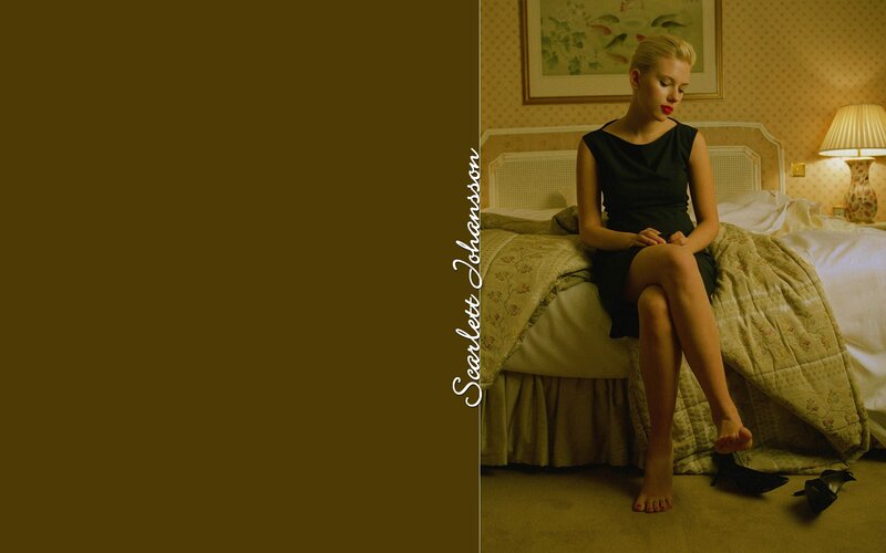 Scarlett Johansson in a hotel room