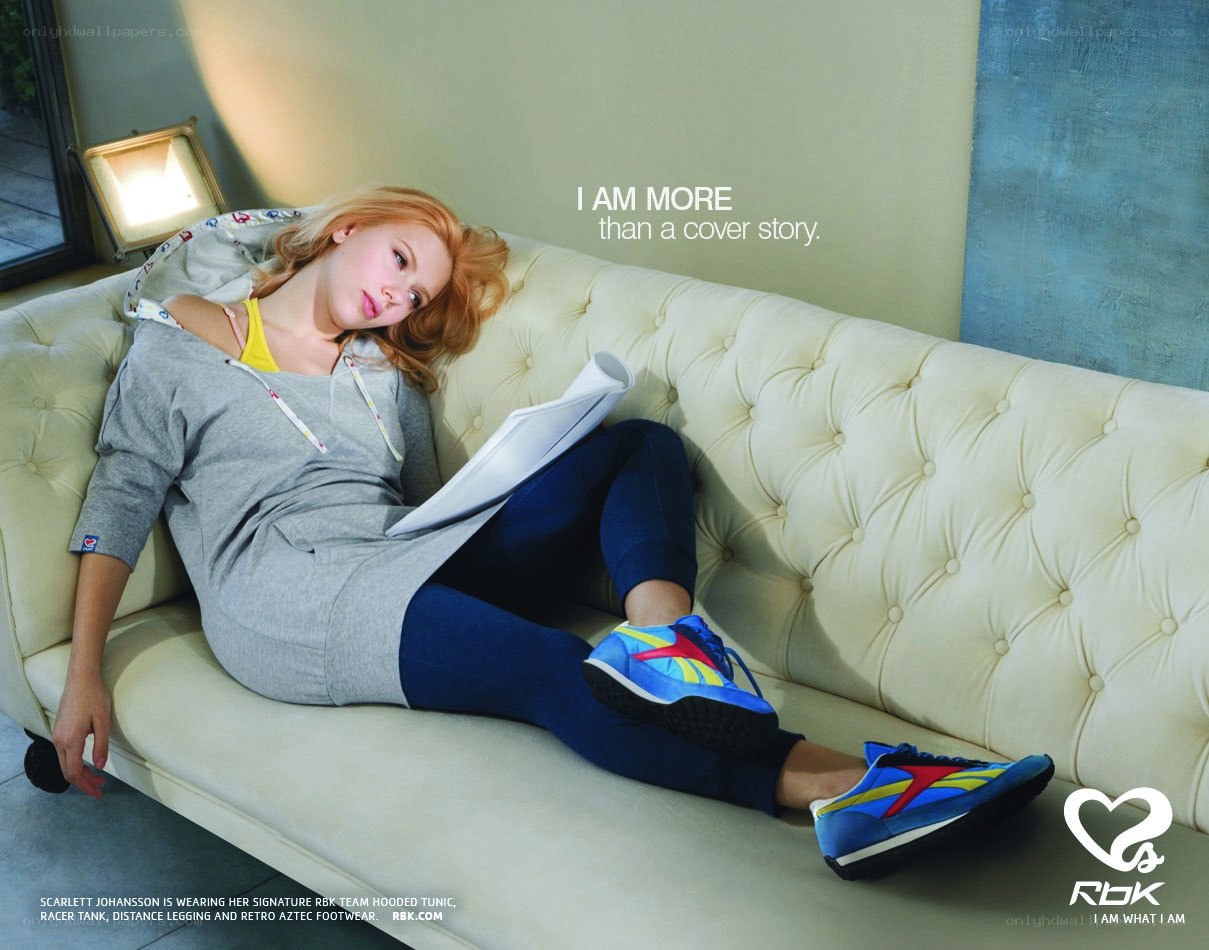 Scarlett Johansson in Rbk ad