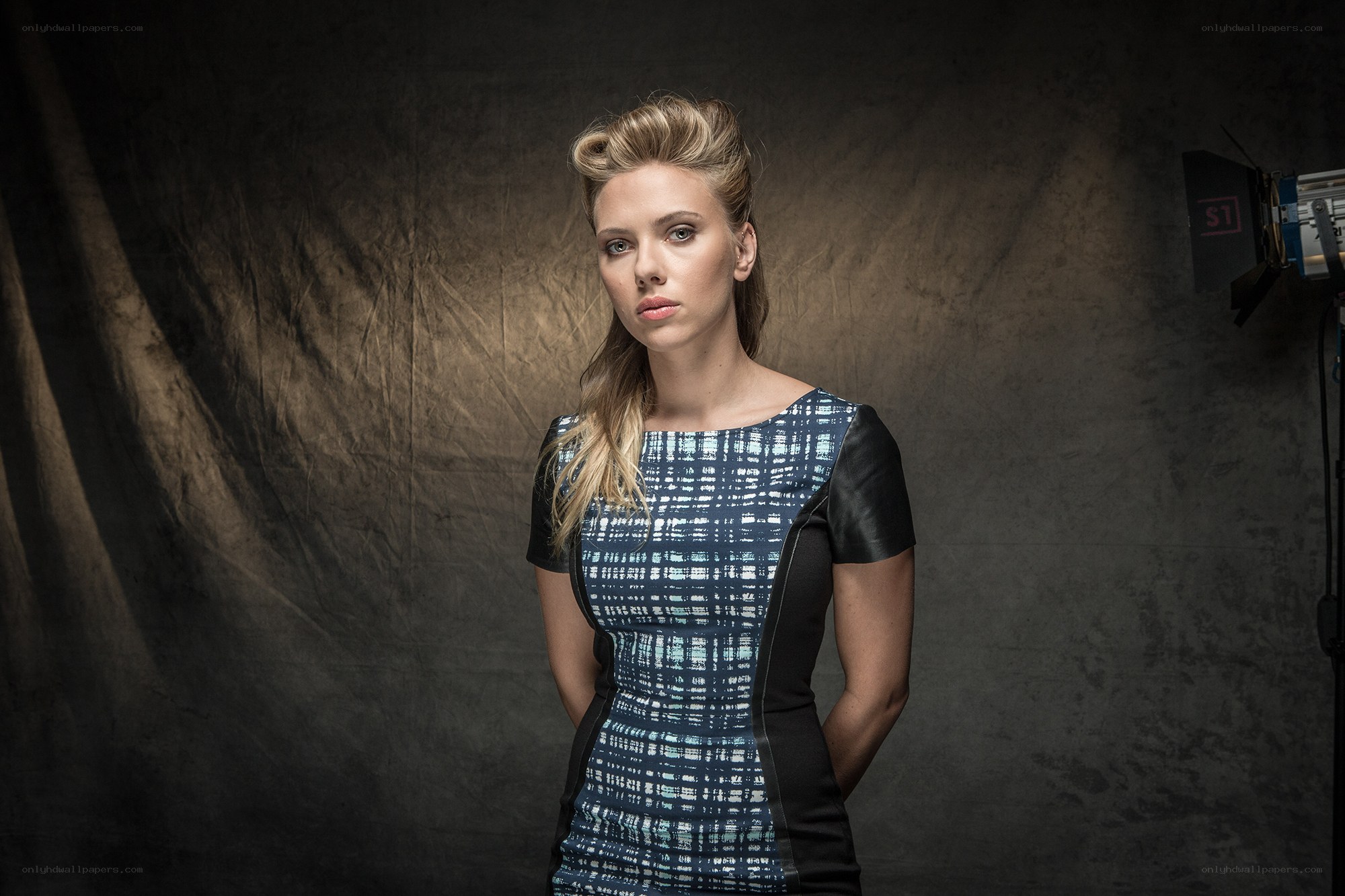 Scarlett Johansson in studio portrait