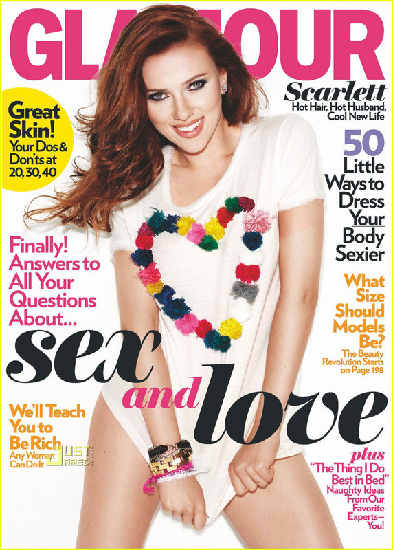 Scarlett Johansson on Glamour cover