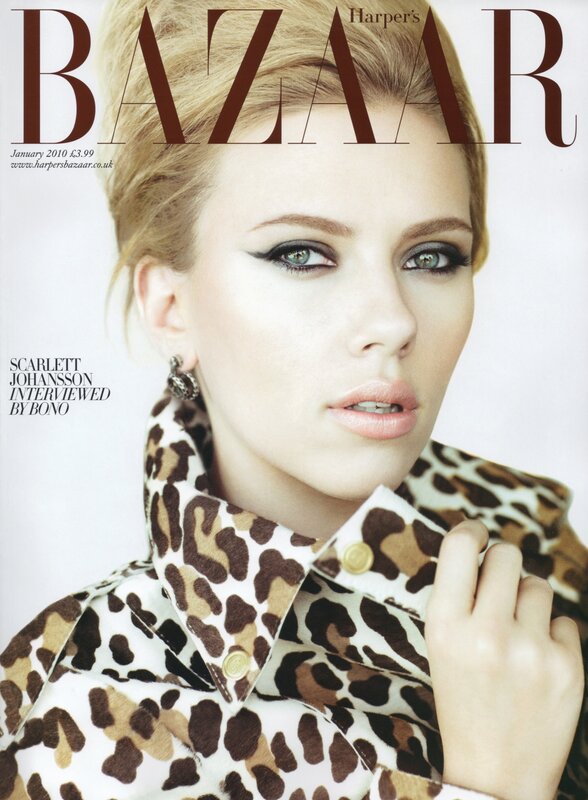 Scarlett Johansson on Harper's Bazaar cover