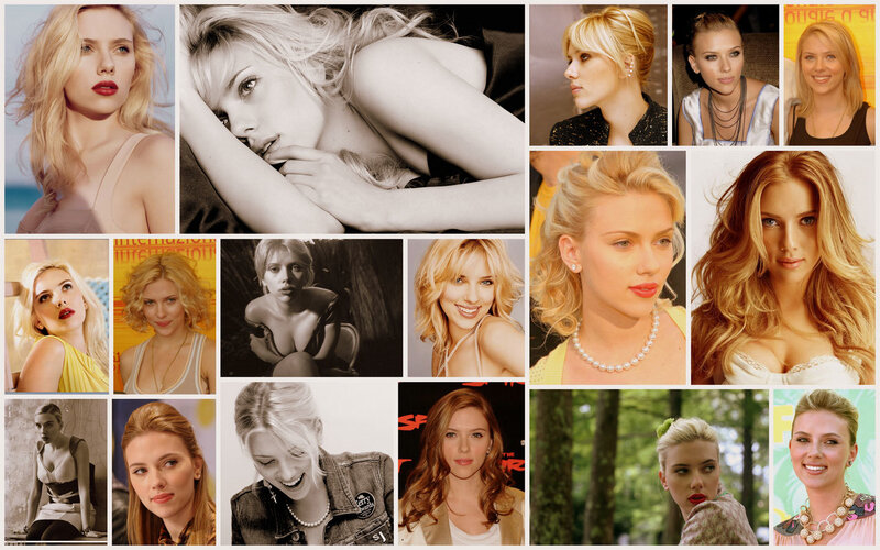 Scarlett Johansson photo collage