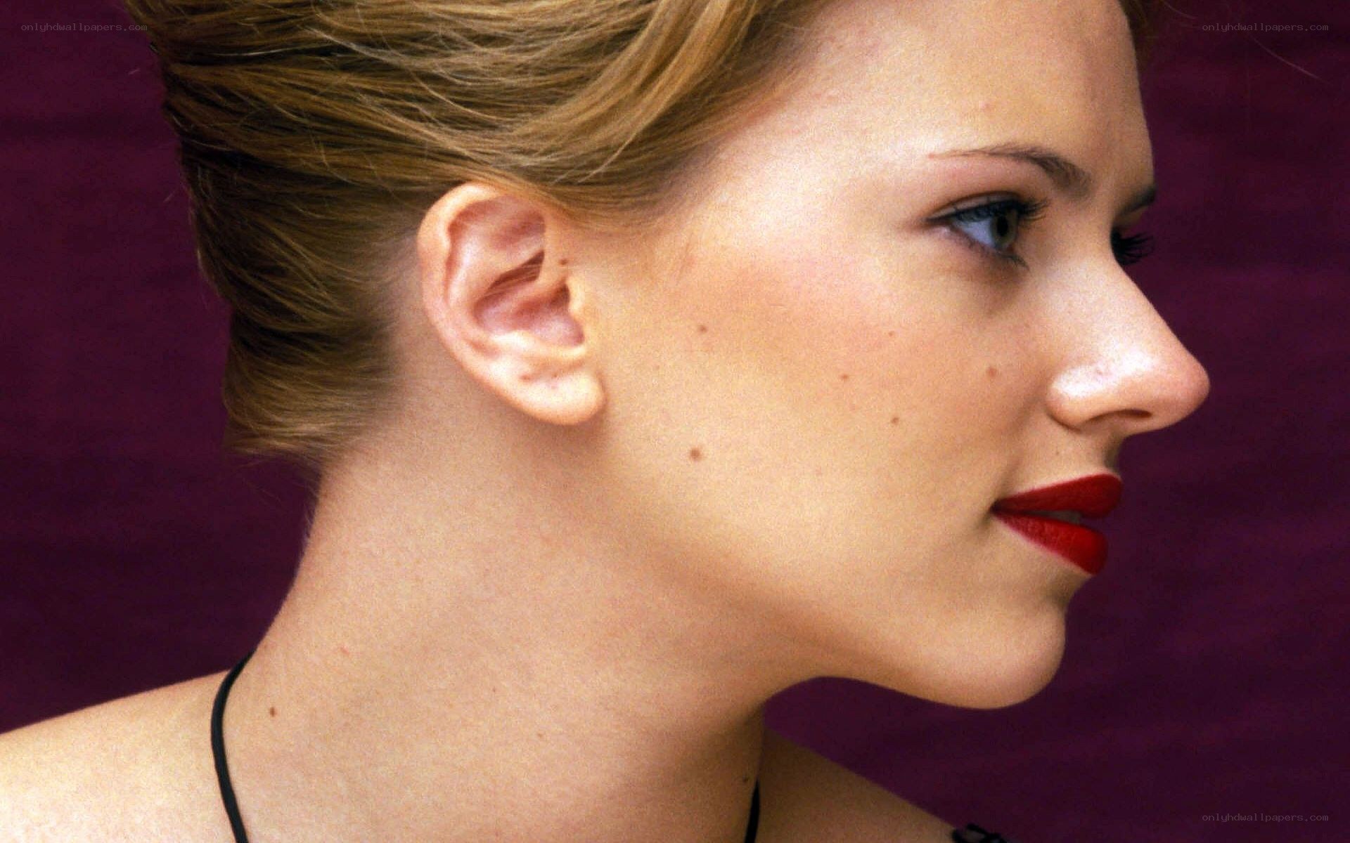 Scarlett Johansson profile portrait