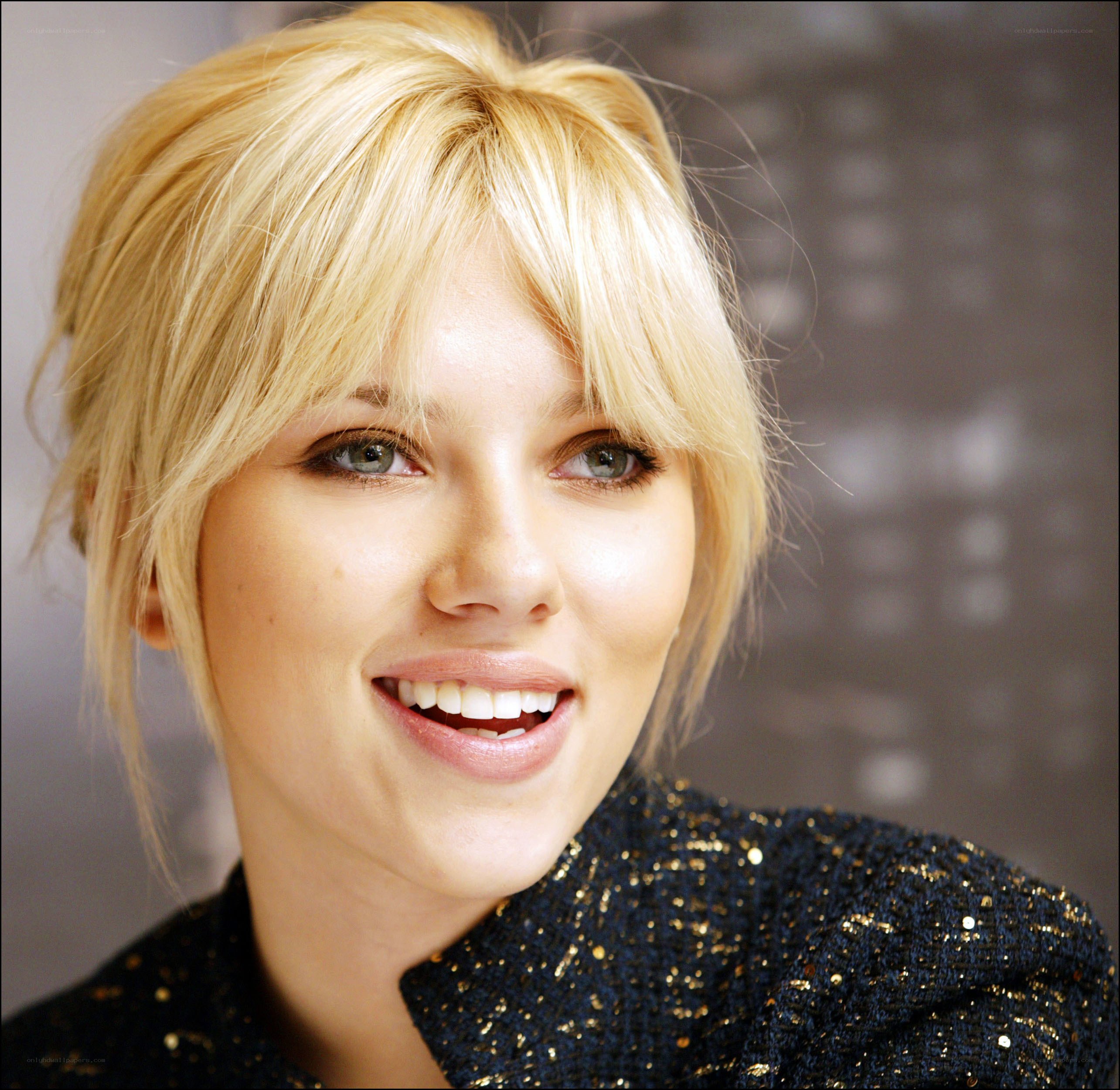 Scarlett Johansson smiling