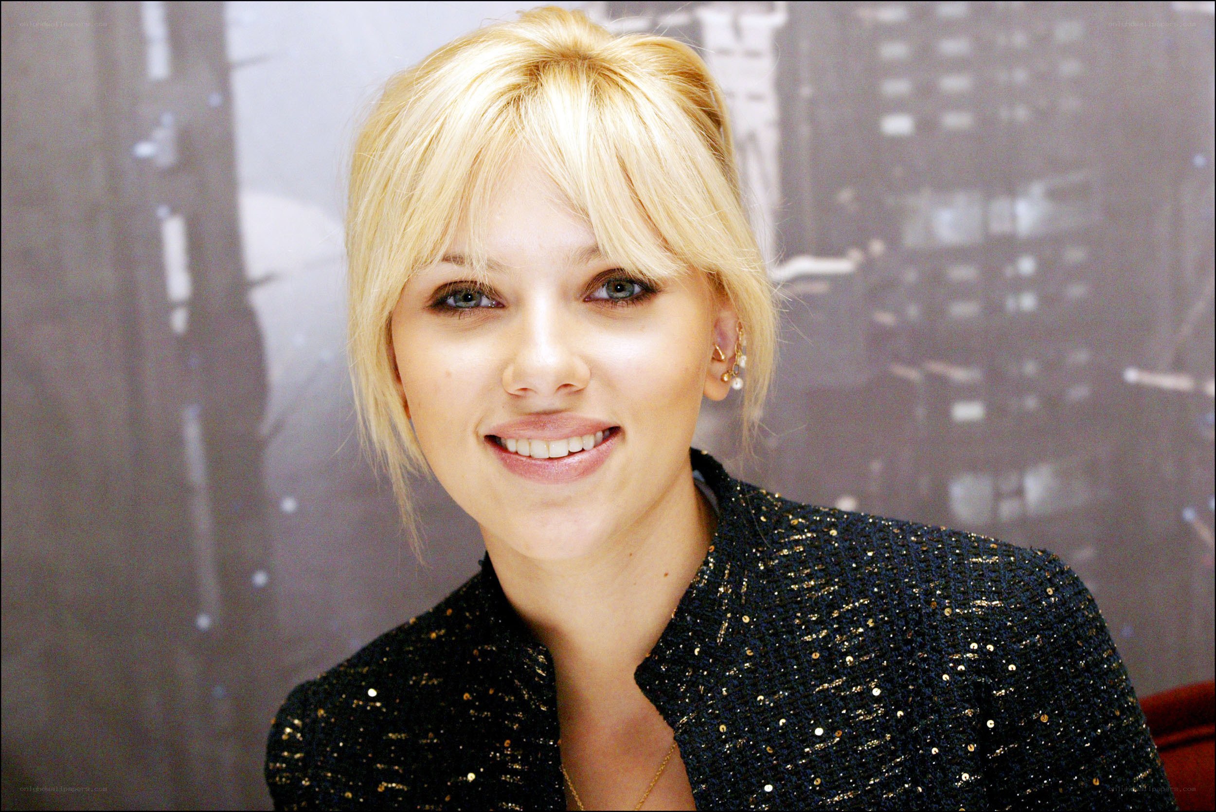 Scarlett Johansson smiling