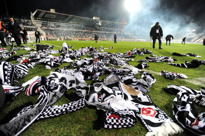 Scarves on Soccer Field
