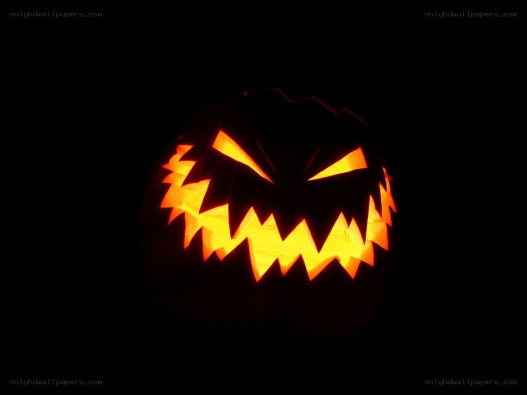 scary carved pumpkin