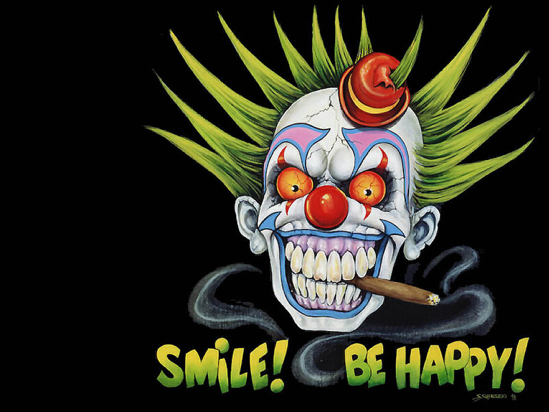Scary Clown Skull