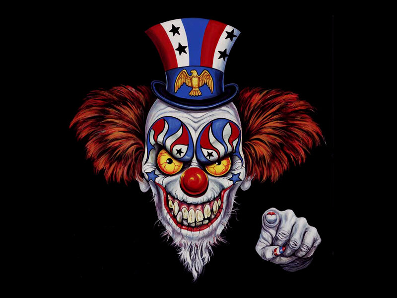 Scary Clown with Top Hat