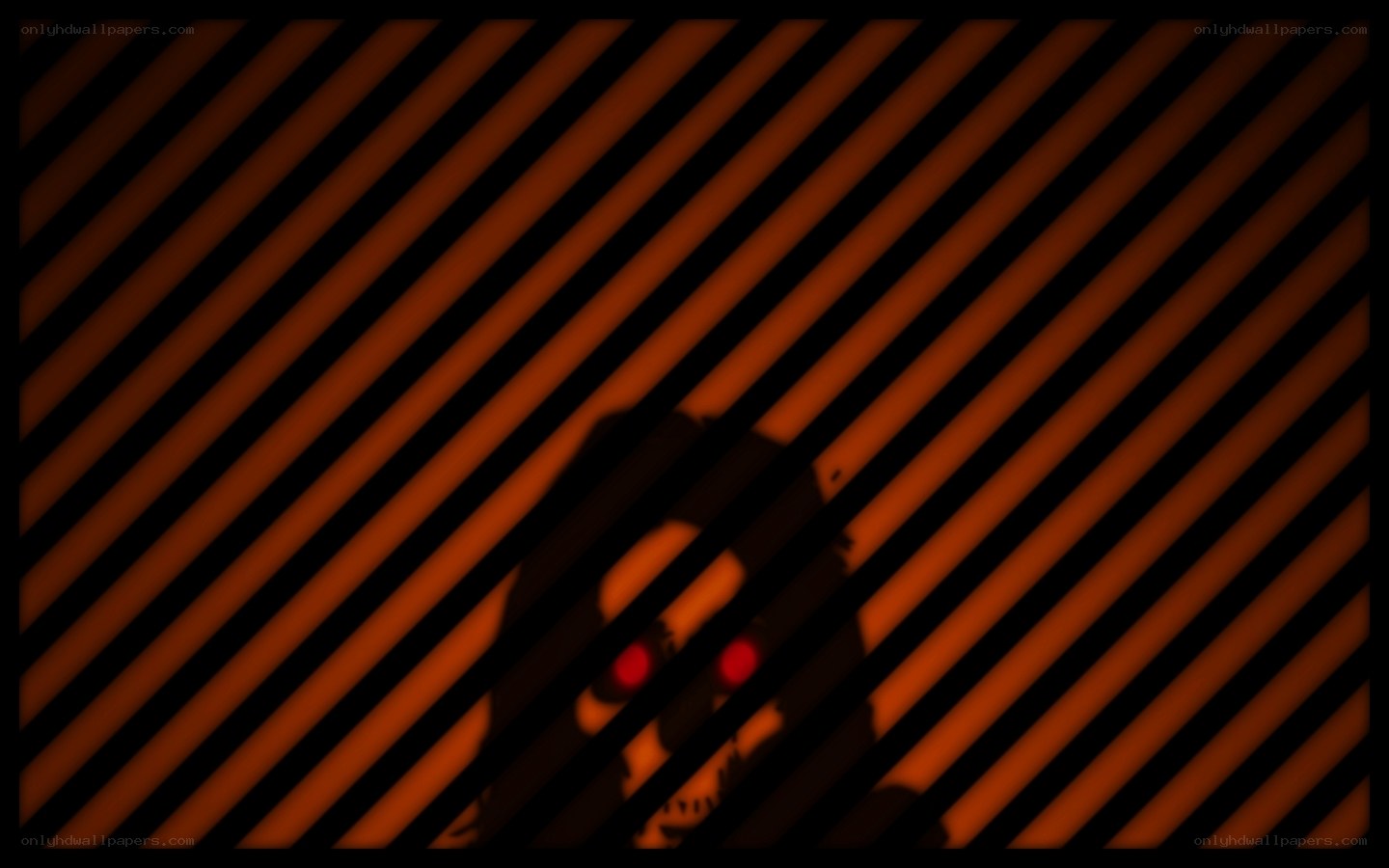 scary figure with glowing eyes