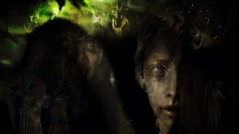Scary Figures in Dark Room