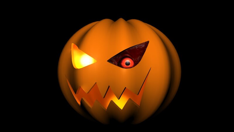 Scary Jack-o-lantern — Orange
