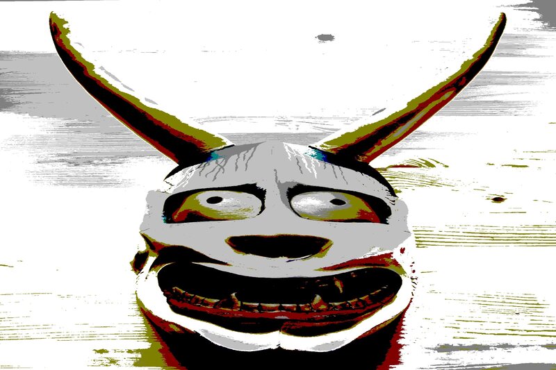Scary Mask with Horns