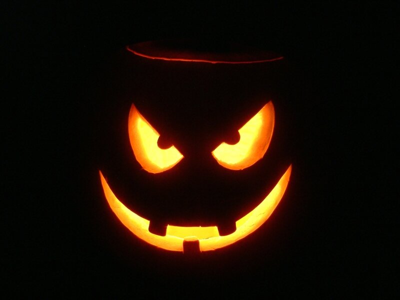 scary pumpkin lantern