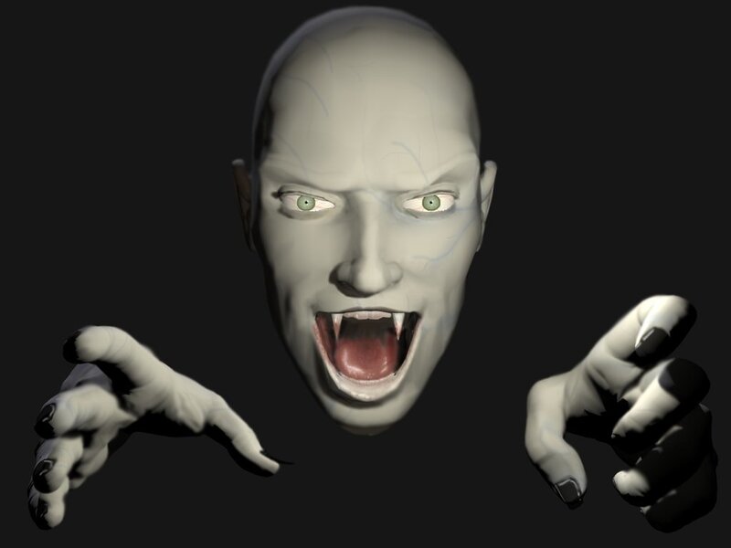 scary vampire character