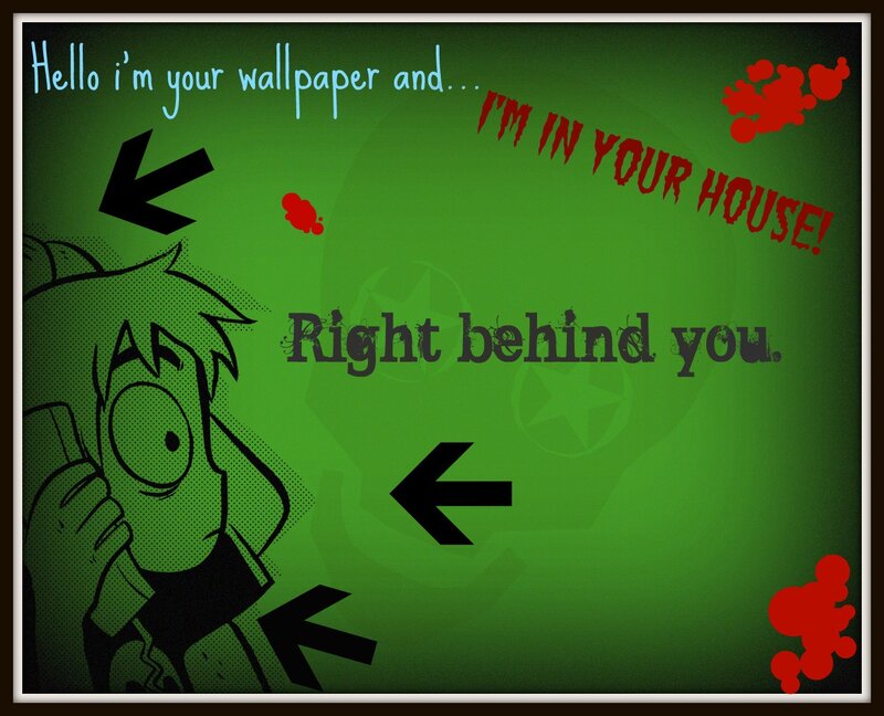 scary wallpaper message