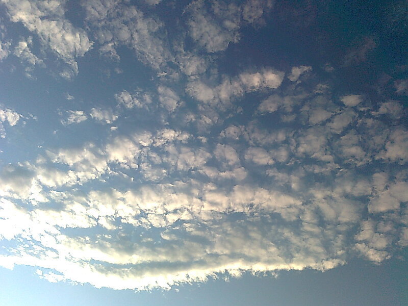 Scattered Clouds in Sky