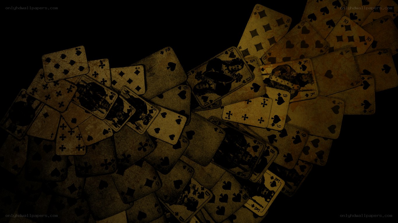 scattered deck of cards
