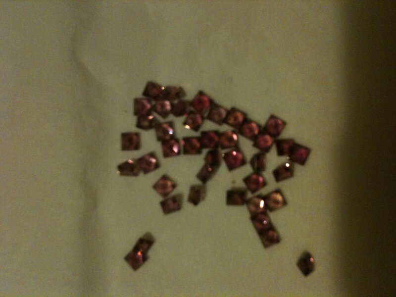 scattered gemstones on surface