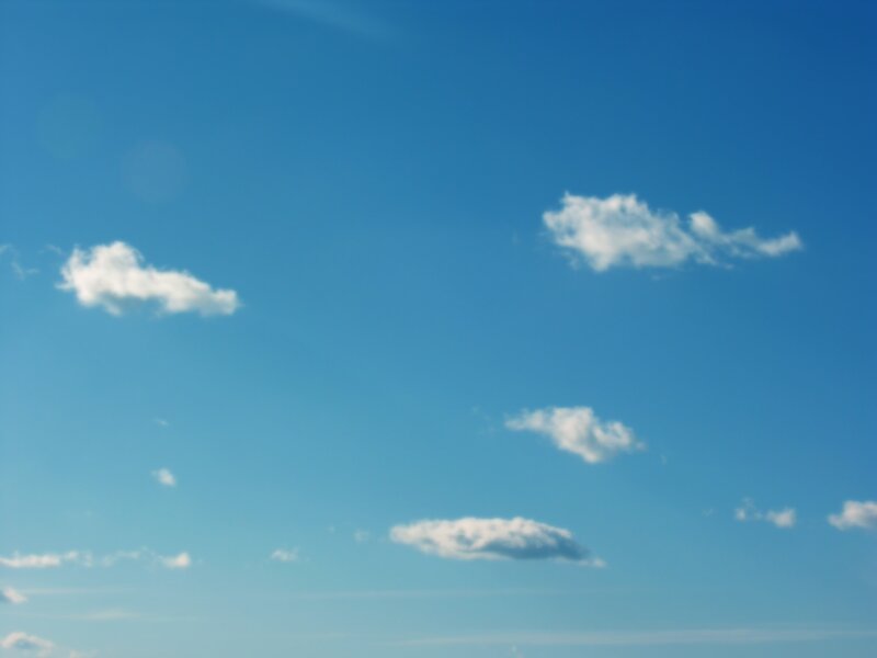 Scattered White Clouds — Blue, Serene